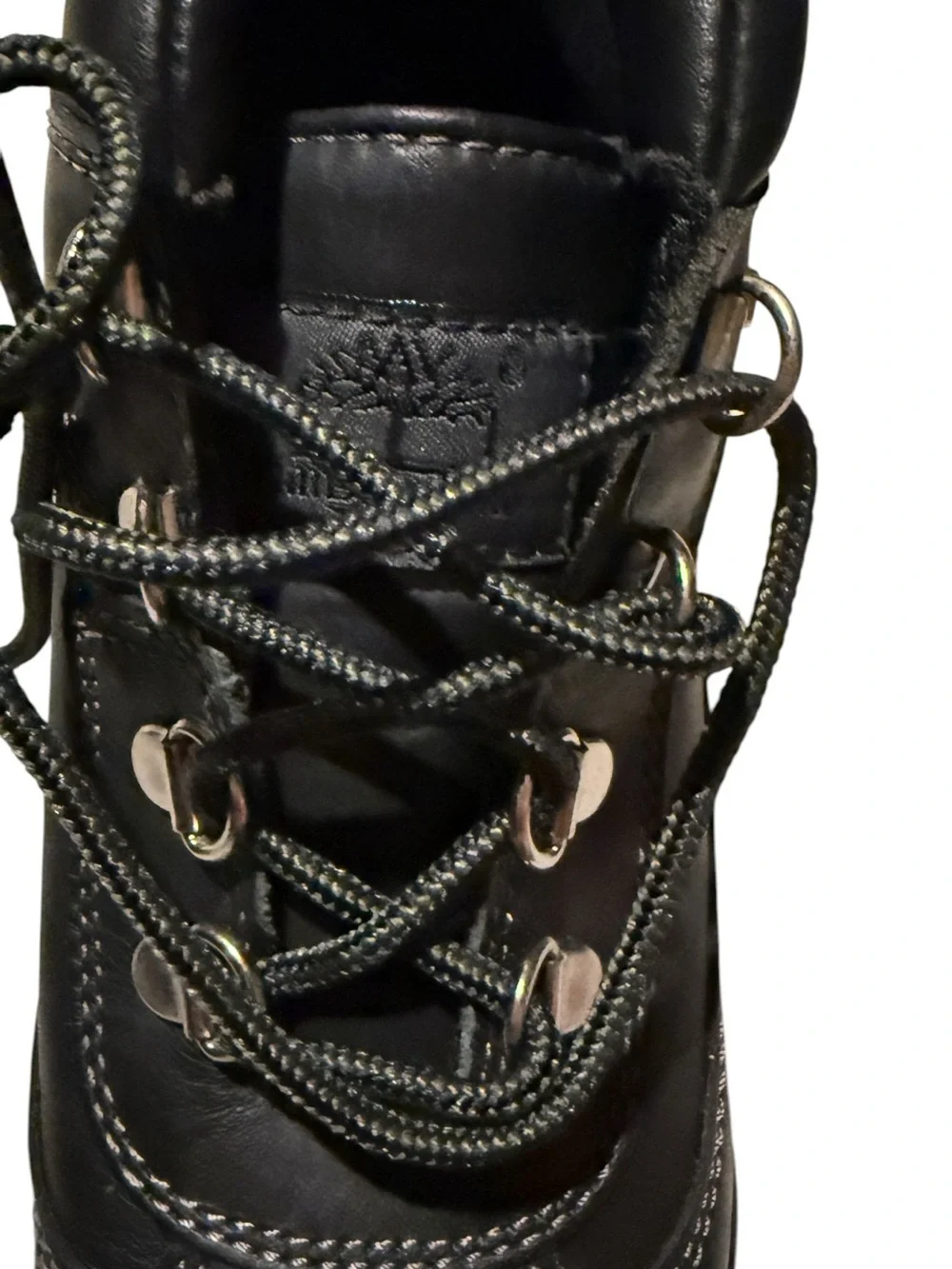 Timberland Black Lace-Up Leather Women's Boots